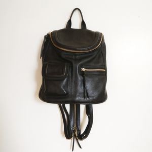 Paradox Leather Black Backpack